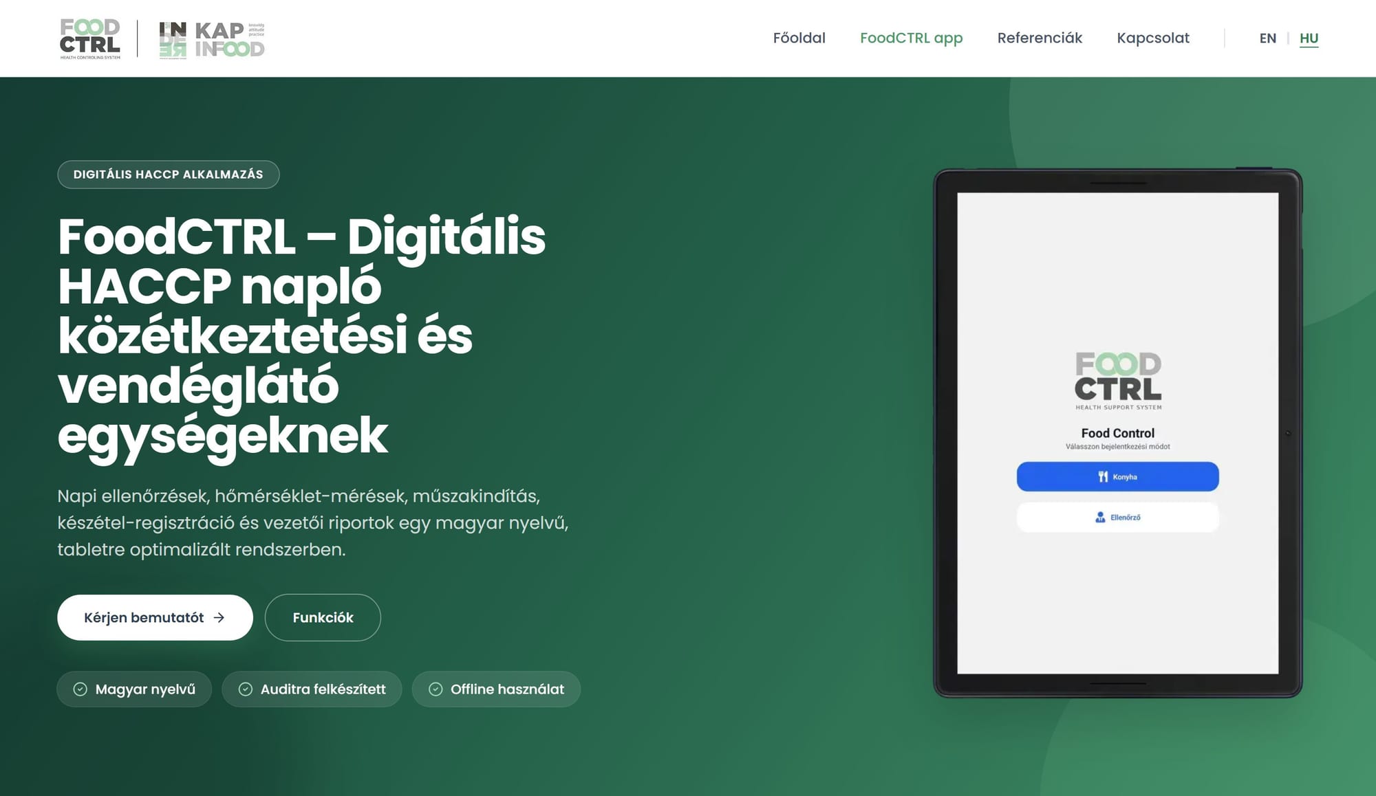 FoodCTRL — Digital HACCP log