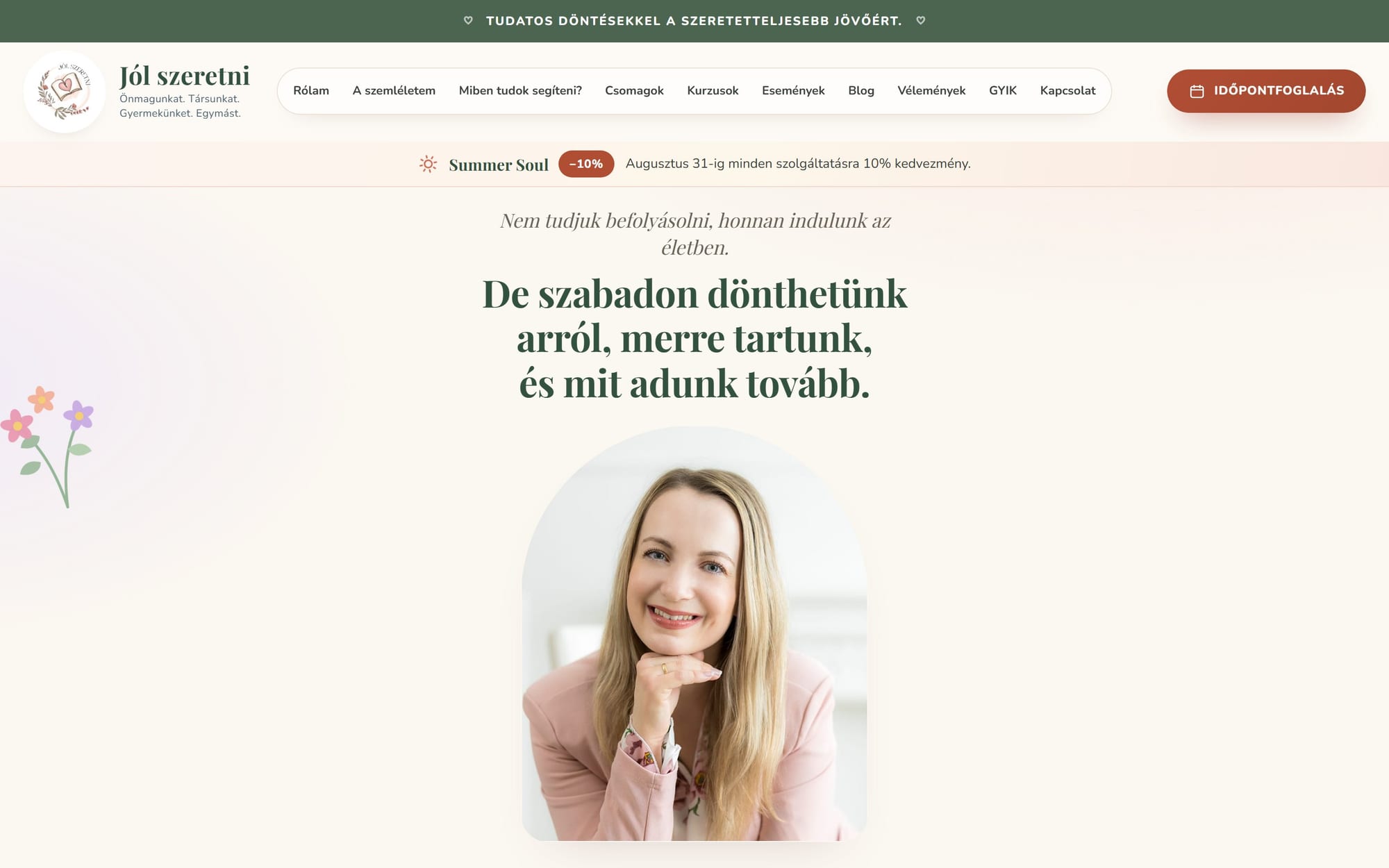 Tóth-Boros Nikolett — Coaching website + booking