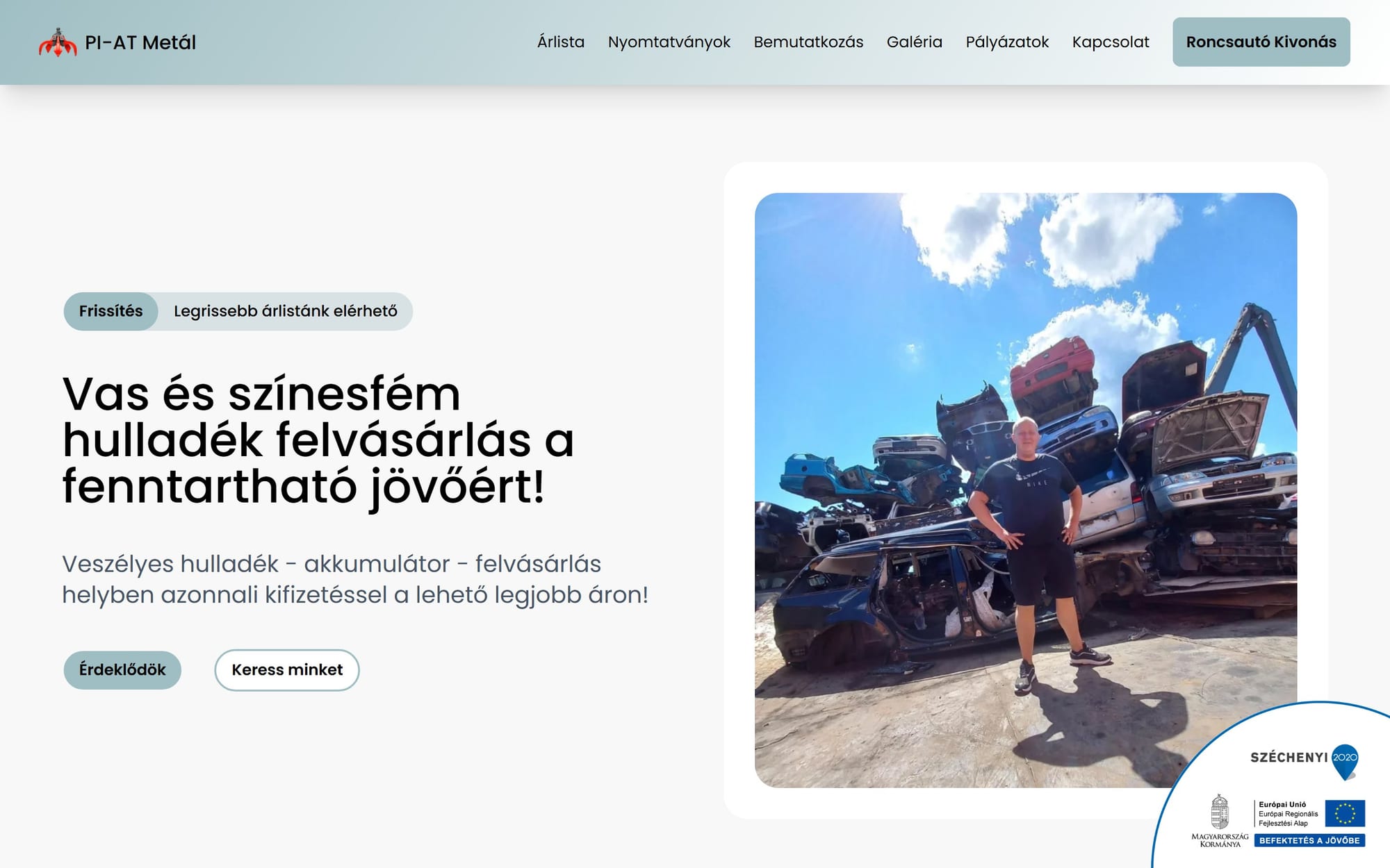 Piát-Metál — Corporate website